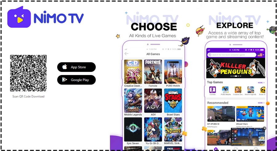 تطبيق Nimo Tv لربح المال مقابل لعب الألعاب